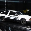 1/18 이그니션 모델 이니셜 D 버젼 토요타 Trueno AE86 흰색 판매합니다. 이미지