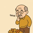 ＜Fallen Leaves＞ 할아버지와 낙엽 - 윤동재 시인의 ＜낙엽＞ 이미지