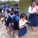 캄보디아 캄퐁치낭 캄퐁크로르차브 초등학교환경 개선에 힘쓴 국제위러브유운동본부(회장 장길자) 입니다. 이미지