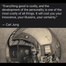 Carl Jung, "Development of the personality is one of the most costly .." 이미지