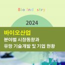 ㈜에이지엠환경자원 | 2024 바이오산업 분야별 시장동향과 유망 기술개발 및 기업 현황