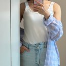 세일몰드디자인 | 유니클로 브라탑 추천 에어리즘 코튼브라탱크탑 S사이즈 내돈내산 구매 후기