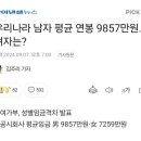 여가부 발표 한국남자 평균 연봉 이미지