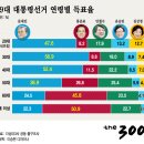 19대 대선 연령별 득표율 이미지