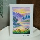 오일파스텔과 색연필 풍경그리기 이미지