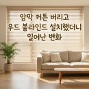 남향세탁소 | 우드블라인드 20평대 거실 인테리어, 암막 커튼 대신 선택한 현실 이유와 먼지 관리 꿀팁