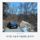 아기랑 극동계 겨울캠핑 가능할까? EV9 &amp; 올리노스 면TC, 영하 13도에서 1박 후기