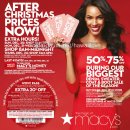 [하와이 쇼핑 / Macy's 백화점(와이키키/알라모아나)] 에프터크리스마스 가격세일 정보 - 2015년 12월 20일 ~ 24일까지 이미지