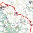 수정봉(1050m) 1055m봉(대간이별) 깃대봉[1](1035m△무풍436) 두루봉935깃대봉[2]512무풍435/경남거창 이미지