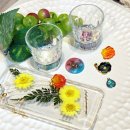 레진아트 공예 티코스터 제작 이미지