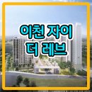 이천자이 더 레브 분양가 모델하우스 공급내용 이미지