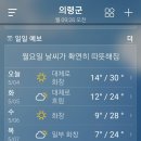 의령 한 주간 날씨 예보 네요. 이미지
