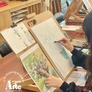 여수 취미미술, 아르떼드로잉: 후기 인상주의 화가, 클로드 모네 Claude Monet 화병 오일파스텔로 그리기