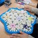 양말목 꽃방석 만들기 이미지