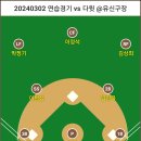 (2024.03.02 시온 vs 다윗 @유신구장) 시범경기 - 시온듀나미스 오더(수비위치 수정^^) 이미지