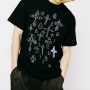 웹하우스 스케치 크로스 티 WEBHOUSE 25SS 스트릿패션 브랜드