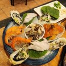 금장해수욕장 | 삼성역회 오징어세상 산낙지 광어 우럭 뭉게 소라 굴 새우 새우튀김 등 솔직후기!