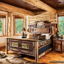 A Western Red Cedar Log Home in Montana (인테리어가 이쁜 포스트 & 빔) 이미지