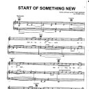 Start of something new 악보 이미지