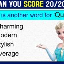 SYNONYMS QUIZ, English Vocabulary Quiz. 이미지