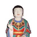 평창 상원사 문수전 목조제석천왕상 이미지