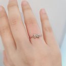 거제프라자약국 | 통통리본 체인반지/ 리얼화이트 콤비