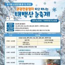 관광전용열차를 타고 떠나는 태백산 눈축제 이미지