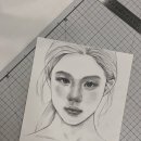 소묘와 오일파스텔 이미지