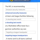 83 25/8/18 NFL recommends enhanced security measure at team and league faci 이미지