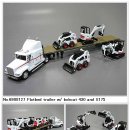Flatbed trailer w/ bobcat 430 and S175 이미지