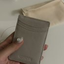 그레이팬더 | 러드리엔 플리츠 카드홀더 그레이베이지 솔직후기 | 선인장가죽 카드지갑 선물추천