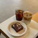 마블커피 | 군자 카페 보난자커피 | 견과류 풍미 가득한 서울라떼, 촉촉꾸덕 마블 초콜렛 파운드 후기