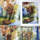 기초 풍경수채화 초급반 이미지