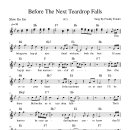 Before The Next Teardrop Falls 악보 이미지