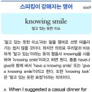 knowing smile (알고 있는 듯한 미소) 이미지