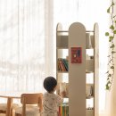 동글동글 예쁜 미니멀 디자인 회전책장, 온기로움
