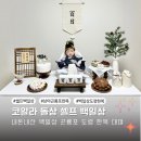 코알라 돌상 내돈내산 우드 플라워 소나무 셀프 백일상 한복 남아 곤룡포 대여 후기
