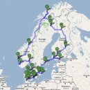 [북유럽 캠핑카여행 11] 북유럽 캠핑카 여행 전체 경로와 일정 이미지