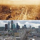 런던市의 과거와 현재 모습 비교 사진 이미지