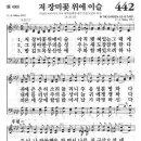 새찬송가 442장 - 저 장미꽃 위에 이슬 이미지