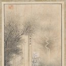 [옛 그림속 우리 나무] 신윤복 ＜사시장춘(四時長春)＞ 속 살구나무 이미지