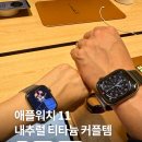 내추럴픽 | 애플워치 11 내추럴 티타늄 2개월 사용 후기, 커플 워치 &amp; 다이소 스트랩