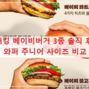 수원-0334 | 버거킹 베이비버거 3종 솔직 후기: 와퍼 주니어 사이즈 비교부터 가격, 맛까지 총정리