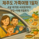 1일차] 4살 아기와 함께한 제주공항 도착부터 서귀포 호텔까지! (해월정, 춘심이네, 어린왕자카페 후기)