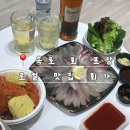 굿마트오천 | 속초 회포장 맛집 추천 | 속초 중앙시장 근처 4만원대 모듬회+ 물회 구성 추천 후기