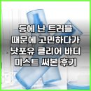 등에 난 트러블 때문에 고민하다가 낫포유 클리어 바디 미스트 써본 후기