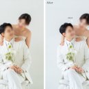 웨딩사진 사설보정 업체 후기 - 더블유제이 스튜디오 비주얼