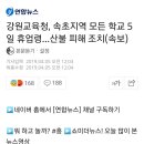 속초 지역 모든 학교 휴업령 + 도로통제 시작 이미지