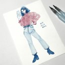 수채 드로잉 이미지