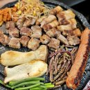 효성빌딩앞 | 아이와 가기 좋은 부천 상동 고기집 "완판돈" 다 구워나오는 한판 후기